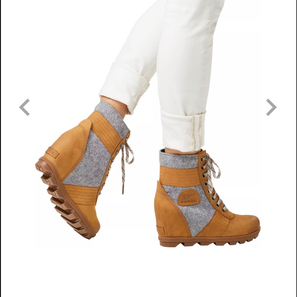 SOREL WOMEN’S LEXIE WEDGE FELT CASUAL Boot Size: - Picture 8 of 8